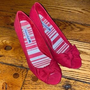 American Eagle Outfitters Vibrant Red Loafers